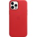 Кожаный чехол iPhone 12 Pro Max Leather Case with MagSafe - (PRODUCT)RED