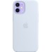 Силиконовый чехол iPhone 12 mini Silicone Case with MagSafe - Cloud Blue