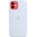 Силиконовый чехол iPhone 12 | 12 Pro Silicone Case with MagSafe - Cloud Blue