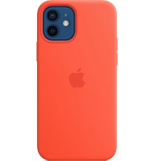 Силиконовый чехол iPhone 12 | 12 Pro Silicone Case with MagSafe - Electric Orange                                                                                                                                                                         