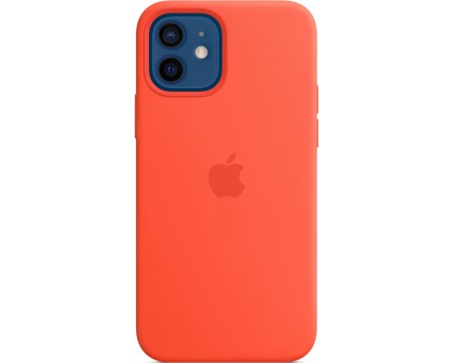 Силиконовый чехол iPhone 12 | 12 Pro Silicone Case with MagSafe - Electric Orange