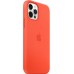 Силиконовый чехол iPhone 12 | 12 Pro Silicone Case with MagSafe - Electric Orange