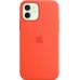 Силиконовый чехол iPhone 12 | 12 Pro Silicone Case with MagSafe - Electric Orange