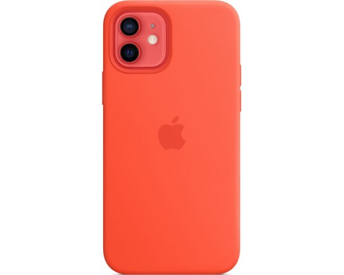 Силиконовый чехол iPhone 12 | 12 Pro Silicone Case with MagSafe - Electric Orange