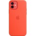 Силиконовый чехол iPhone 12 | 12 Pro Silicone Case with MagSafe - Electric Orange