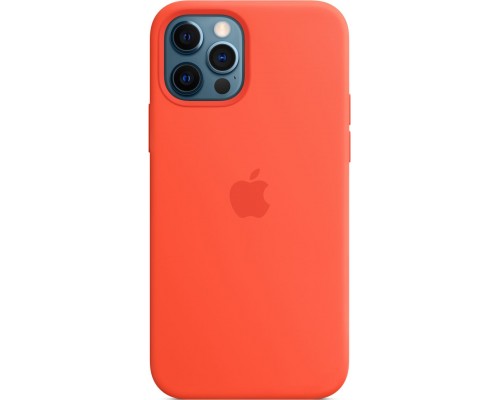 Силиконовый чехол iPhone 12 | 12 Pro Silicone Case with MagSafe - Electric Orange