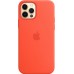 Силиконовый чехол iPhone 12 | 12 Pro Silicone Case with MagSafe - Electric Orange