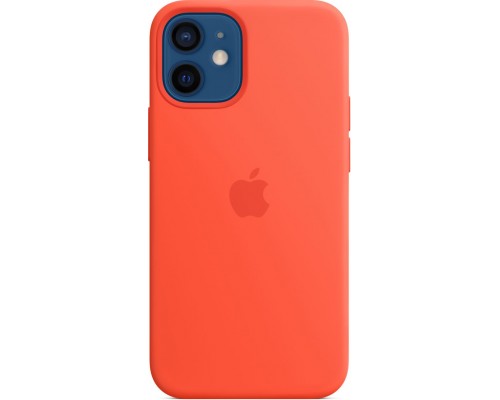 Силиконовый чехол iPhone 12 mini Silicone Case with MagSafe - Electric Orange