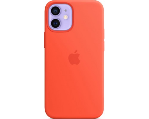 Силиконовый чехол iPhone 12 mini Silicone Case with MagSafe - Electric Orange