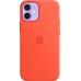 Силиконовый чехол iPhone 12 mini Silicone Case with MagSafe - Electric Orange