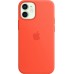 Силиконовый чехол iPhone 12 mini Silicone Case with MagSafe - Electric Orange