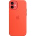 Силиконовый чехол iPhone 12 mini Silicone Case with MagSafe - Electric Orange