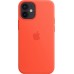 Силиконовый чехол iPhone 12 mini Silicone Case with MagSafe - Electric Orange