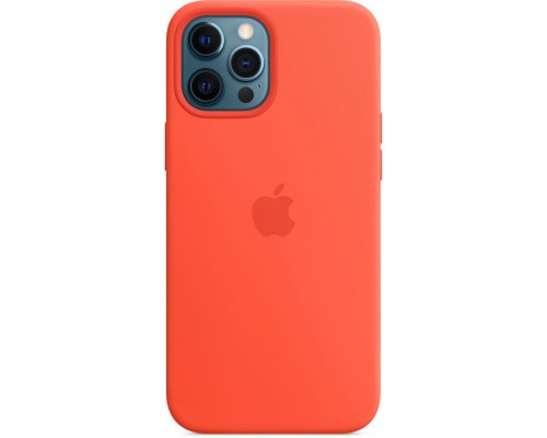 Силиконовый чехол iPhone 12 Pro Max Silicone Case with MagSafe - Electric Orange