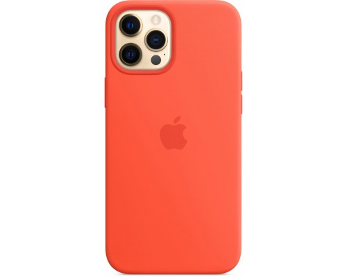 Силиконовый чехол iPhone 12 Pro Max Silicone Case with MagSafe - Electric Orange