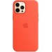 Силиконовый чехол iPhone 12 Pro Max Silicone Case with MagSafe - Electric Orange