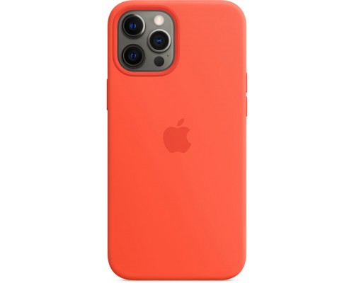 Силиконовый чехол iPhone 12 Pro Max Silicone Case with MagSafe - Electric Orange