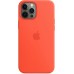 Силиконовый чехол iPhone 12 Pro Max Silicone Case with MagSafe - Electric Orange