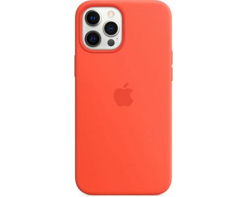 Силиконовый чехол iPhone 12 Pro Max Silicone Case with MagSafe - Electric Orange