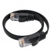 Патчкорд GCR PROF плоский прямой 3.0m, UTP медь кат.6, черный, 30 AWG, ethernet high speed 10 Гбит/с, RJ45, T568B, GCR-52870