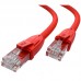 Патчкорд GCR прямой 5.0m UTP кат.6, красный, 24 AWG, литой, ethernet high speed, RJ45, T568B