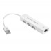 Разветвитель на 3 порта + 10/100Mbps Ethernet Network Greenconnect USB 2.0 GCR-AP03