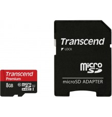 Карта памяти Transcend 8GB microSDHC Class 10 UHS-I 400x (Premium)                                                                                                                                                                                        