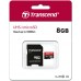 Карта памяти Transcend 8GB microSDHC Class 10 UHS-I 400x (Premium)