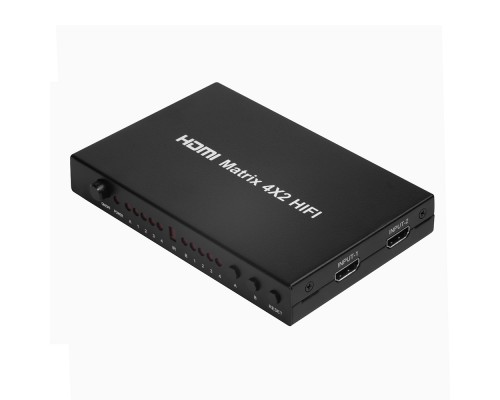 Матричный переключатель Greenconnect HDMI 4 к 2 серия Greenline GL-v402A