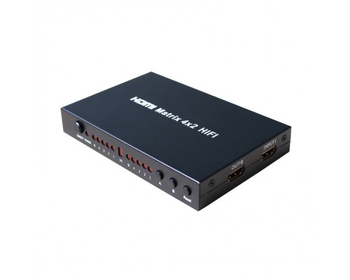 Матричный переключатель Greenconnect HDMI 4 к 2 серия Greenline GL-v402A