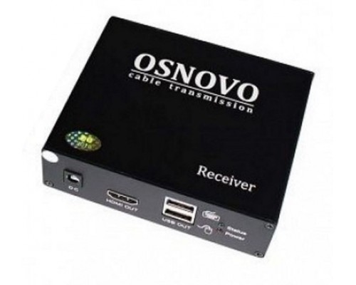 КВМ Комплект OSNOVO для передачи HDMI, 2xUSB(клавиатура+мышь) и ИК управления по сети Ethernet, 