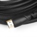 Кабель Greenconnect 1.5m HDMI версия 2.0, HDR 4:2:2, Ultra HD, 4K 60 fps 60Hz/5K*30Hz, 3D, AUDIO, 18.0 Гбит/с, 28/28 AWG, OD7.3mm, тройной экран, черный нейлон, GCR-HM811-1.5m