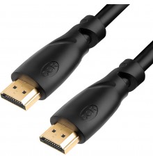 Кабель Greenconnect 3.0m HDMI версия 1.4, черный, OD7.3mm, 30/30 AWG, позолоченные контакты, Ethernet 10.2 Гбит/с, 3D, 4K, GCR-HM310-3.0m, экран                                                                                                          