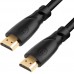 Кабель Greenconnect 3.0m HDMI версия 1.4, черный, OD7.3mm, 30/30 AWG, позолоченные контакты, Ethernet 10.2 Гбит/с, 3D, 4K, GCR-HM310-3.0m, экран