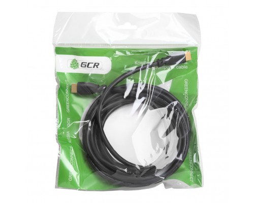 Кабель Greenconnect 3.0m HDMI версия 1.4, черный, OD7.3mm, 30/30 AWG, позолоченные контакты, Ethernet 10.2 Гбит/с, 3D, 4K, GCR-HM310-3.0m, экран