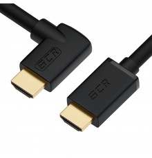 Кабель GCR 0.5m HDMI 2.0, M/M правый угол, черный нейлон, HDR 4:2:2, Ultra HD, 4K 60 fps 60Hz/5K*30Hz, 3D, AUDIO, 18.0 Гбит/с, 28/28 AWG, GCR-53295                                                                                                       