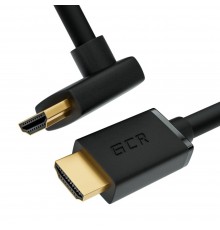 Кабель GCR 1.0m HDMI 2.0, M/M верхний угол, черный нейлон, HDR 4:2:2, Ultra HD, 4K 60 fps 60Hz/5K*30Hz, 3D, AUDIO, 18.0 Гбит/с, 28/28 AWG, GCR-53290                                                                                                      