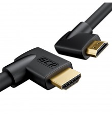 Кабель GCR 0.5m HDMI 2.0, M правый угол/M правый угол, черный нейлон, HDR 4:2:2, Ultra HD, 4K 60 fps 60Hz/5K*30Hz, 3D, AUDIO, 18.0 Гбит/с, 28/28 AWG, GCR-53277                                                                                           