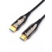 Кабель HDMI 40 м (HIGH speed, Metal gold,  Optical) 8K VER 2.1