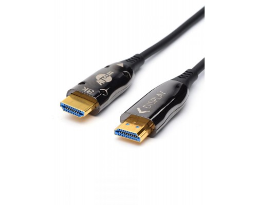 Кабель HDMI 40 м (HIGH speed, Metal gold,  Optical) 8K VER 2.1