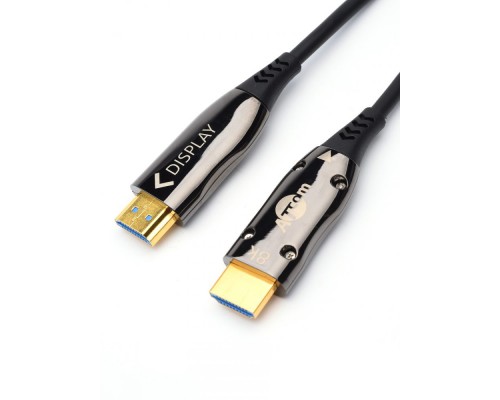 Кабель HDMI 40 м (HIGH speed, Metal gold,  Optical) 8K VER 2.1