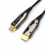 Кабель HDMI 40 м (HIGH speed, Metal gold,  Optical) 8K VER 2.1