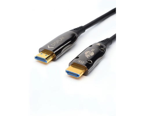 Кабель HDMI 40 м (HIGH speed, Metal gold,  Optical) 8K VER 2.1