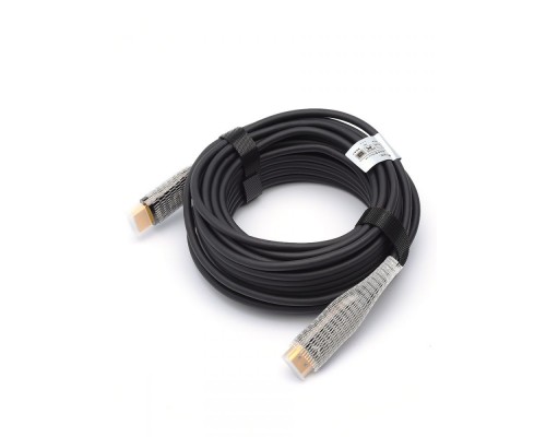 Кабель HDMI 15 м (HIGH speed, Metal gold,  Optical) 8K VER 2.1