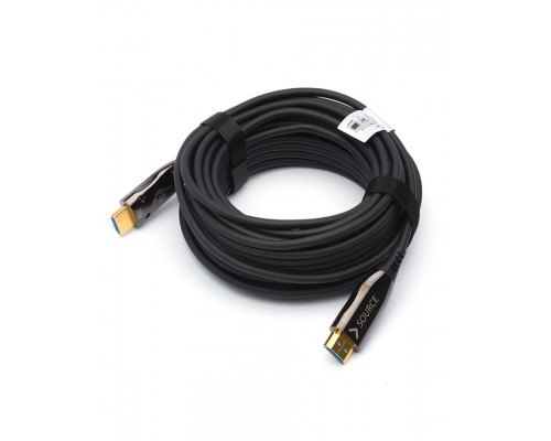 Кабель HDMI 15 м (HIGH speed, Metal gold,  Optical) 8K VER 2.1