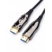 Кабель HDMI 15 м (HIGH speed, Metal gold,  Optical) 8K VER 2.1