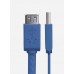 Удлинитель Greenconnect PROF 1.5m USB 2.0, AM/AF, плоский синий, морозостойкий, GCR-UEC2M2-BD-1.5m