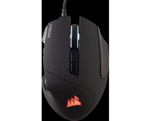 Игровая мышь Corsair Gaming™ SCIMITAR RGB ELITE, MOBA/MMO Gaming Mouse, Black, Backlit RGB LED, 18000 DPI, Optical (EU version)