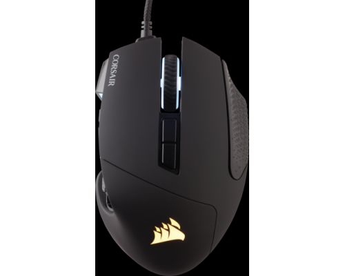 Игровая мышь Corsair Gaming™ SCIMITAR RGB ELITE, MOBA/MMO Gaming Mouse, Black, Backlit RGB LED, 18000 DPI, Optical (EU version)