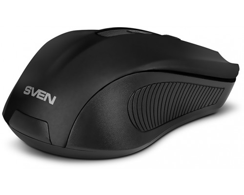 Беспроводная мышь SVEN RX-350W чёрная  (5+1кл. 600-1400DPI, SoftTouch, блист)